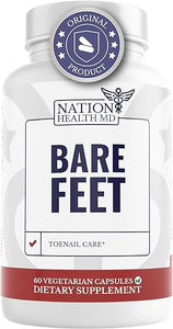 Bare Feet - Toenail Care - Nails Supplement with Vitamin A, Vitamin C, Oregano Powder and More - Nail Repair, Growth and Nail Care – Foot Health, 60 Capsules in Pakistan