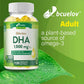 Bcuelov High IQ Brain Booster Supplement DHA Vitamin Capsules Improve Memory Mental Focus Nerve Energy and IQ Spirit