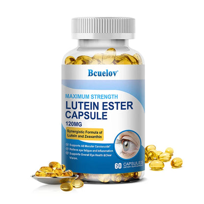 Bcuelov Lutein & Zeaxanthin, Eye Health Supplement, Supports Vision Health, Macula Health, 120 Capsules