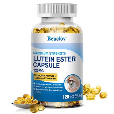 Bcuelov Lutein & Zeaxanthin, Eye Health Supplement, Supports Vision Health, Macula Health, 120 Capsules