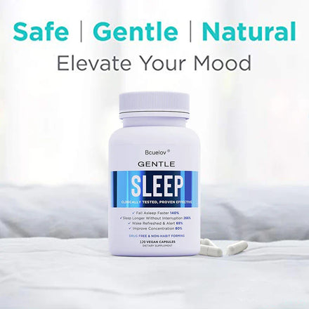 Bcuelov Natural Sleep Supplement - Helps Fall Asleep Faster and Relieves Stress