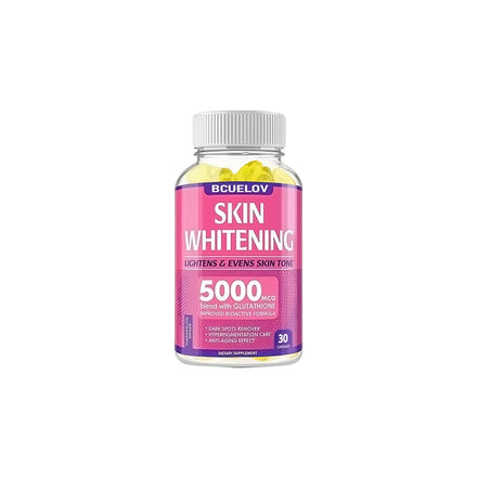 Bcuelov Whitening Supplement Black Spot Acne Print Vegan Skin Bleaching Capsule Anti-aging Anti-oxidation Brighten Skin Tone