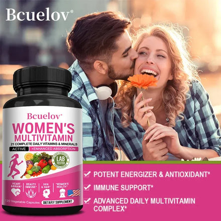 Bcuelov - Women's Multivitamin Supplement with Biotin for Joint, Hair, Skin, Nail, Brain, Heart, Immune and Overall Health
