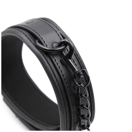 Bdsm Collar Leather And Iron Chain Link bdsm Slave Collars Women Bondage Collar For Couples Adults Restraints