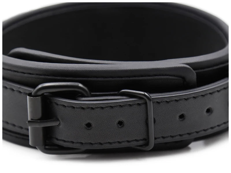 Bdsm Collar Leather And Iron Chain Link bdsm Slave Collars Women Bondage Collar For Couples Adults Restraints