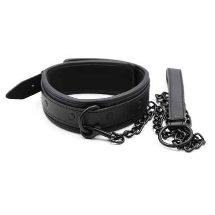 Bdsm Collar Leather And Iron Chain Link bdsm Slave Collars Women Bondage Collar For Couples Adults Restraints