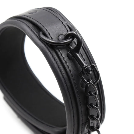 Bdsm Collar Leather And Iron Chain Link bdsm Slave Collars Women Bondage Collar For Couples Adults Restraints