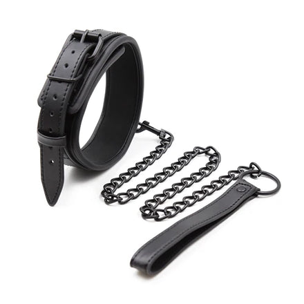 Bdsm Collar Leather And Iron Chain Link bdsm Slave Collars Women Bondage Collar For Couples Adults Restraints