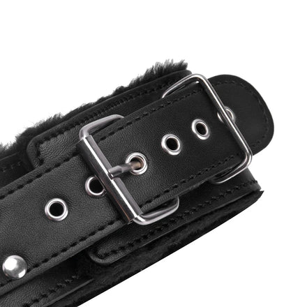 Bdsm Collar Leather And Leash Plush Fetish Bondage Necklace SM Toys Restraints For Adults Women Men Couples Games