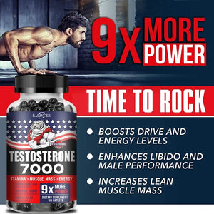 Vitamin Natural Energy, Anti-Fatigue Supplement Increase Erection Volume & Extend Erection Time, Testosterone Booster for Men