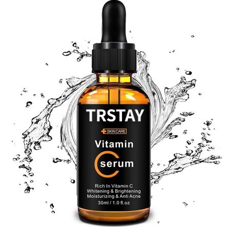 Trstay Vitamin C Face Serum Improve Roughness Lighten Spots Hyaluronic Acid