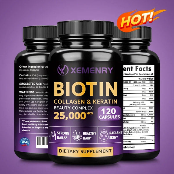 Biotin Collagen and Keratin Beauty Complex - Promotes Healthy Skin and Nails in Pakistan