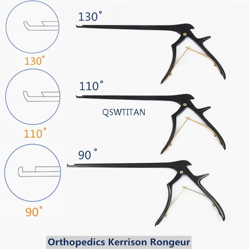 Black Kerrison Rongeur 90 /110 degree Orthopedics Surgical Instrument 280mm