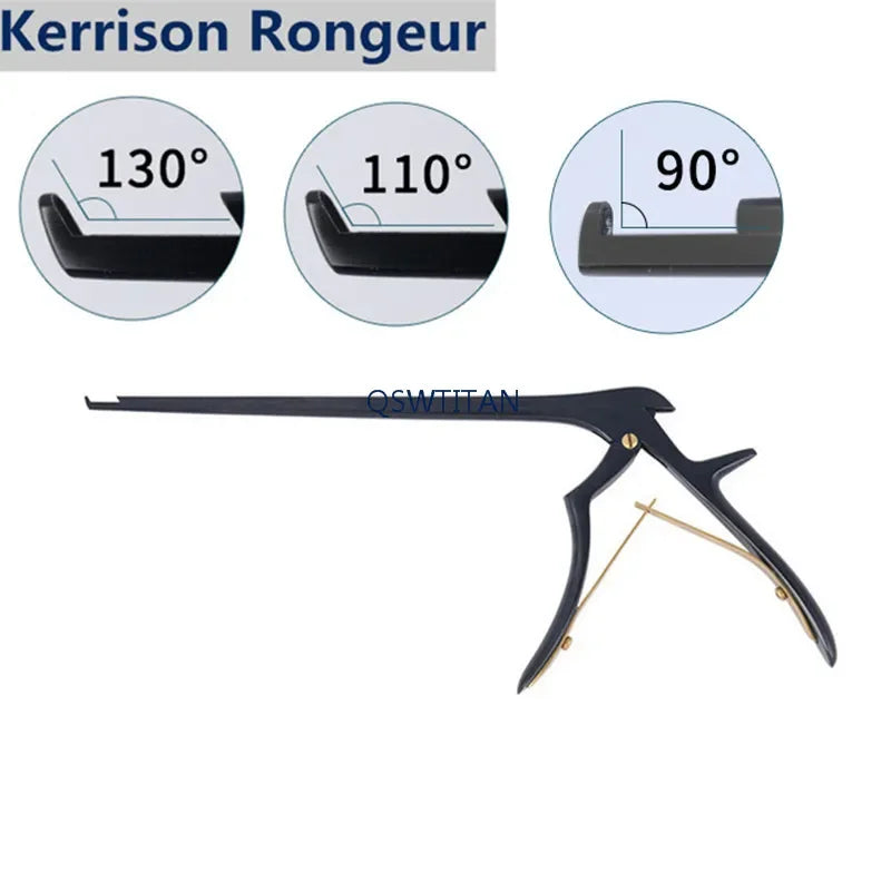 Black Kerrison Rongeur 90 /110 degree Orthopedics Surgical Instrument 280mm