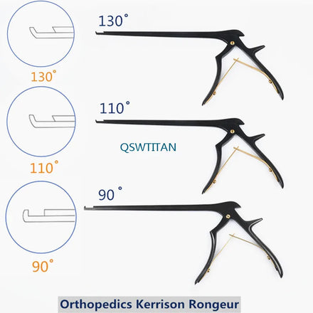 Black Kerrison Rongeur 90 /110 degree Orthopedics Surgical Instrument 280mm