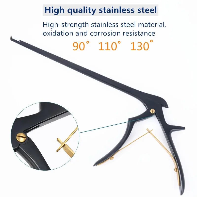 Black Kerrison Rongeur 90 /110 degree Orthopedics Surgical Instrument 280mm