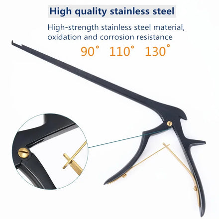 Black Kerrison Rongeur 90 /110 degree Orthopedics Surgical Instrument 280mm