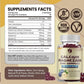 Calcium magnesium zinc gummie supplement containing vitamin D3 and K2, 60 capsules for bone health and muscle function