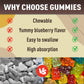 Calcium magnesium zinc gummie supplement containing vitamin D3 and K2, 60 capsules for bone health and muscle function
