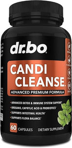 Candi Cleanse Support Supplement Pills - Anti Overgrowth Supplements for Women & Men - Extra Strength Balance Control Probiotic Complex Cleanser - Natural Oral Herbal Oregano & Caprylic Acid Capsules in Pakistan