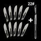 Carbon Steel Carving Metal Scalpel Blades Handle Scalpel DIY Cutting Repair Animal Surgical Knife Tool Kits Box Non Slip