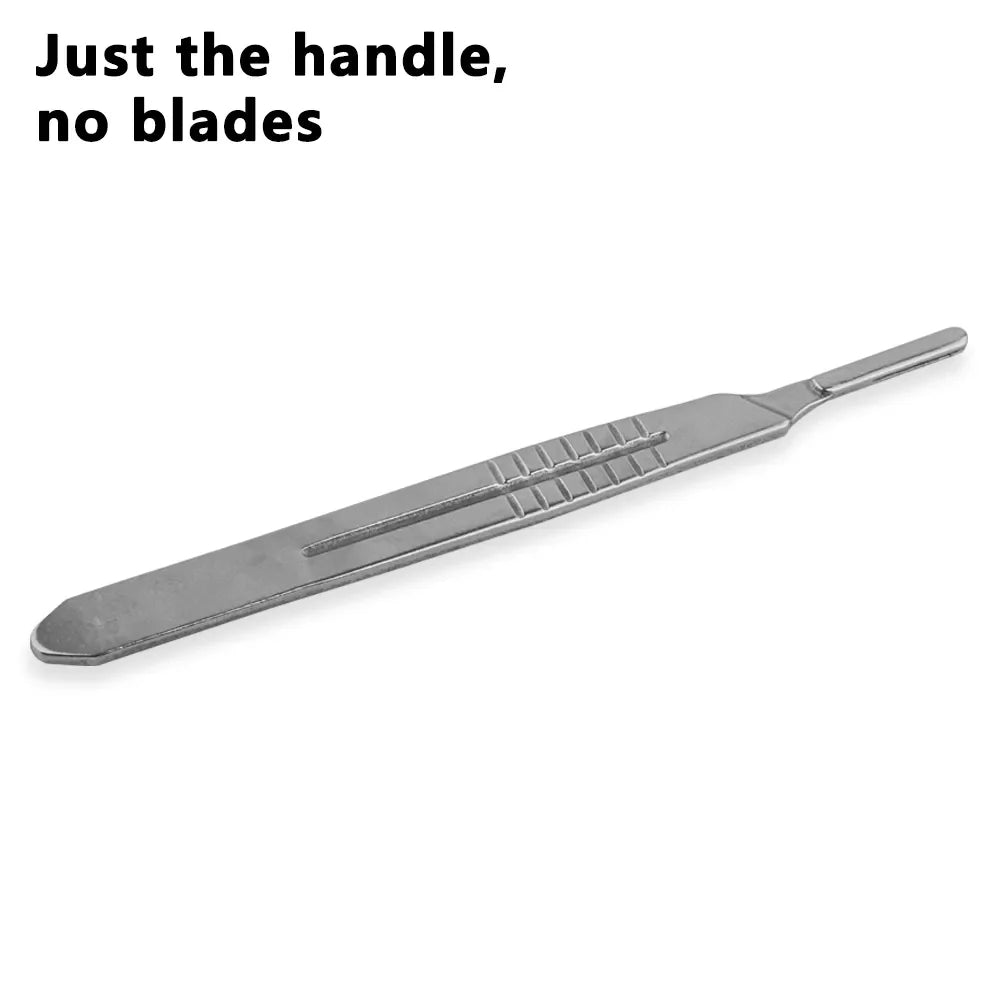 Carbon Steel Carving Metal Scalpel Blades Handle Scalpel DIY Cutting Repair Animal Surgical Knife Tool Kits Box Non Slip