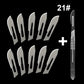 Carbon Steel Carving Metal Scalpel Blades Handle Scalpel DIY Cutting Repair Animal Surgical Knife Tool Kits Box Non Slip