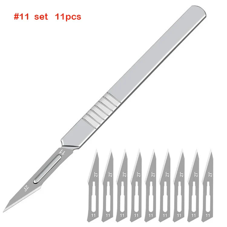 Carbon Steel Carving Metal Scalpel Utility Knife Engraving Craft knive Surgical Scalpel Paper Cutting Tool Stationery knife