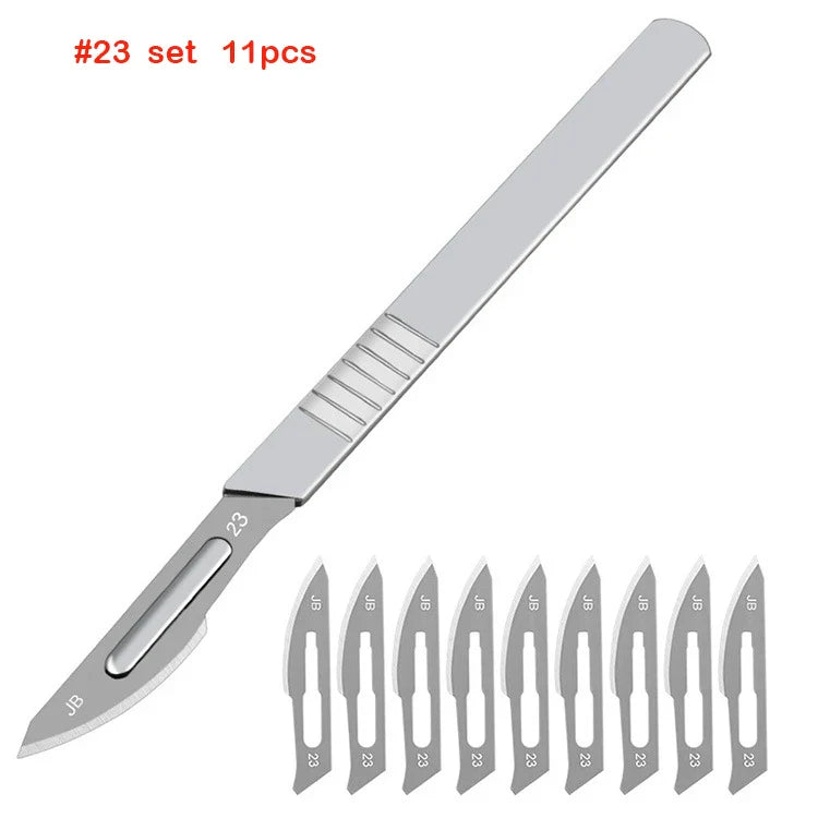 Carbon Steel Carving Metal Scalpel Utility Knife Engraving Craft knive Surgical Scalpel Paper Cutting Tool Stationery knife
