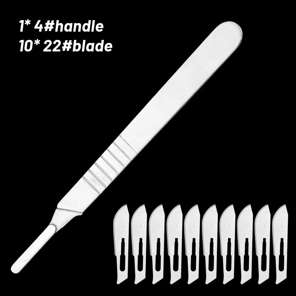 Carbon Steel Surgical Blades Handle Scalpel DIY Cutting Tool PCB Repair Animal Surgical Knife