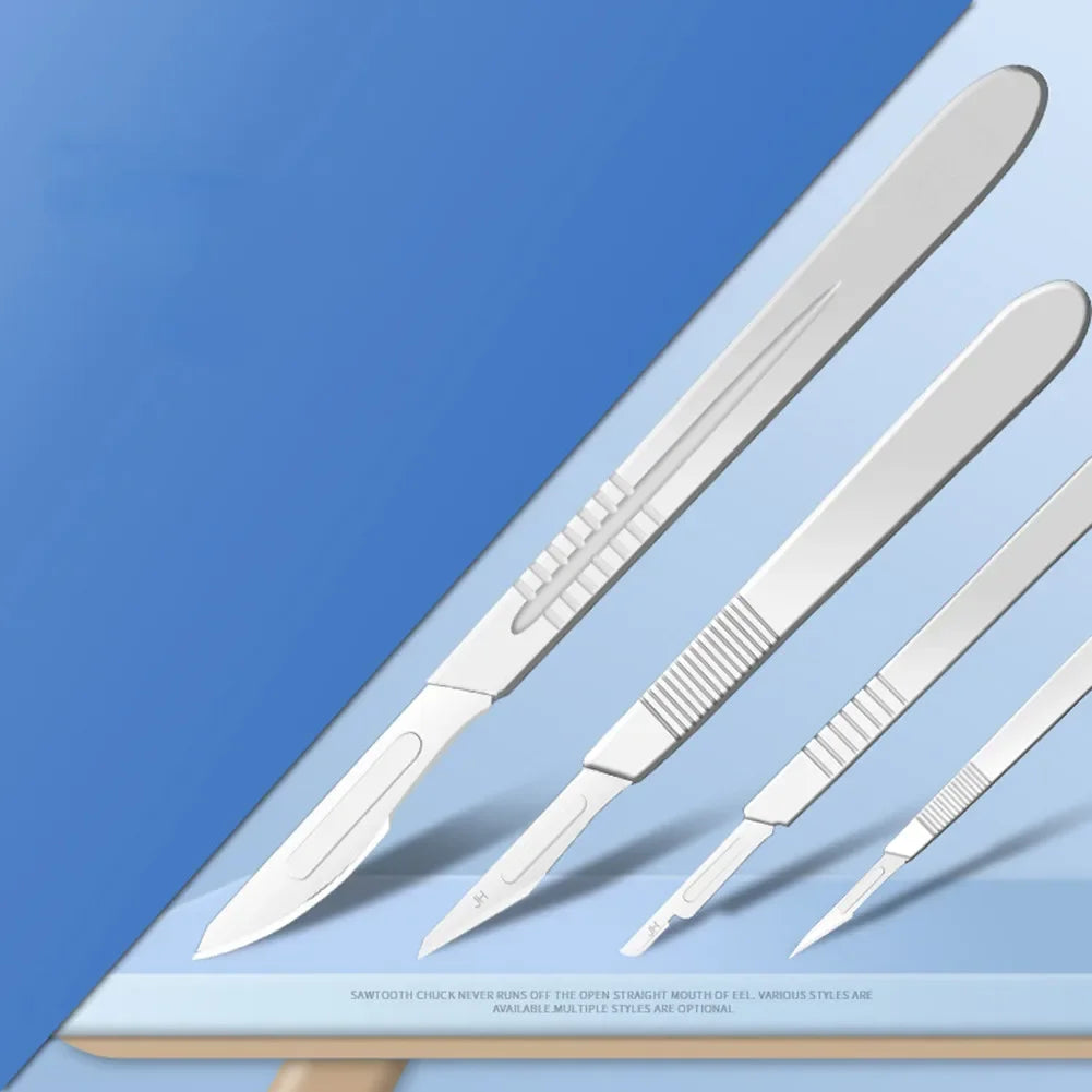 Carbon Steel Surgical Blades Handle Scalpel DIY Cutting Tool PCB Repair Animal Surgical Knife