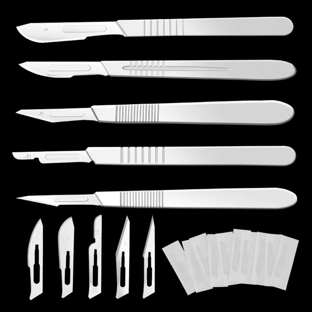 Carbon Steel Surgical Blades Handle Scalpel DIY Cutting Tool PCB Repair Animal Surgical Knife
