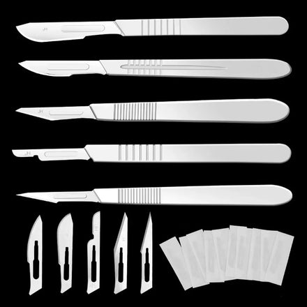 Carbon Steel Surgical Blades Handle Scalpel DIY Cutting Tool PCB Repair Animal Surgical Knife