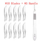 Carbon Steel Surgical Blades Handle Scalpel DIY Cutting Tool PCB Repair Animal Surgical Knife