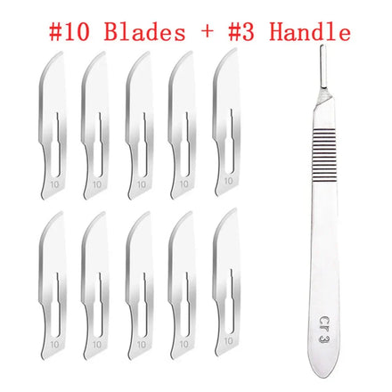 Carbon Steel Surgical Blades Handle Scalpel DIY Cutting Tool PCB Repair Animal Surgical Knife