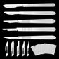 Carbon Steel Surgical Blades Handle Scalpel DIY Cutting Tool PCB Repair Animal Surgical Knife