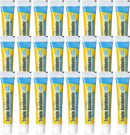 CareAll Triple Antibiotic Ointment + Pain Relief 1.0 oz (24 Pack), Dual Action First Aid for Minor Scrapes, Cuts, and Burns to Help Prevent Infection While Providing Maximum Strength Pain Relief. in Pakistan