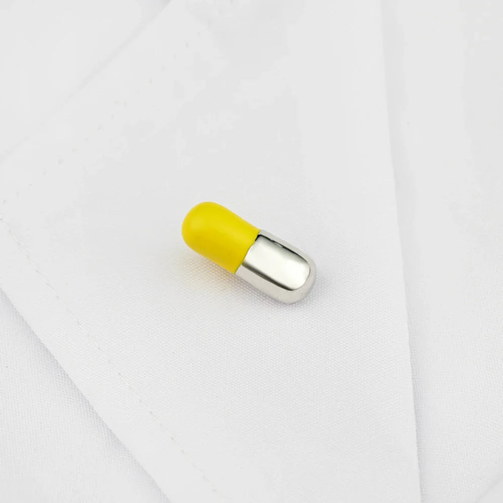 Catuni Cute Pill Pharmacy Medicine Pin Badge Lapel Lanyard Backpack Brooch Jewelry Gift for Pharmacist Doctor Student Nurse