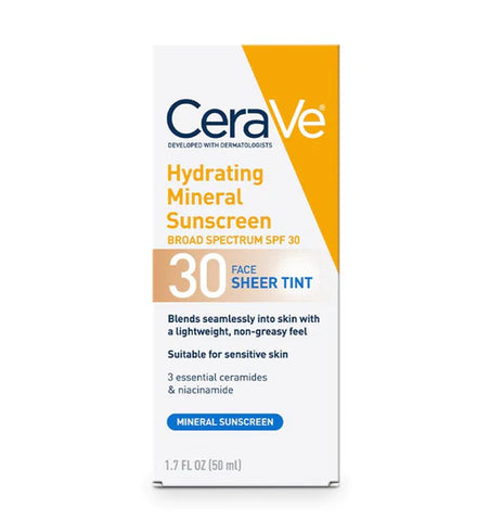 CeraVe Hydrating Mineral Sunscreen Face Sheer Tint SPF 30 in Pakistan