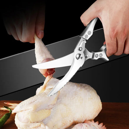 Chicken Bone Scissors Professional Upgraded Poultry Shears Cutter Stainless Steel Turkey Meat Fish Vegetables Kitchen Scissors