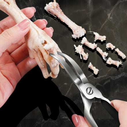 Chicken Claw Bone Removal Tool, Bone Removal Scissors Designed Ergonomically for Scraping Chicken Claws, Duck Claws, and Meat