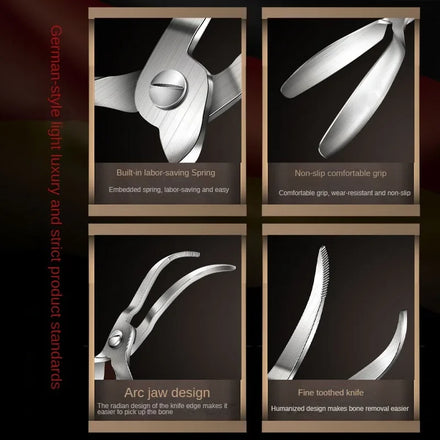 Chicken Claw Bone Removal Tool, Bone Removal Scissors Designed Ergonomically for Scraping Chicken Claws, Duck Claws, and Meat