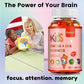 Children's Intelligence Supplement Gummies OMEGA + DHA Supports Attention, Memory and Nutrition, Brain Function Supplement