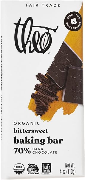 Chocolate Organic Dark Chocolate Baking Bar, 70% Cacao, 4 Ounce Bar, 10 Pack | Vegan, Fair Trade in Pakistan in Pakistan