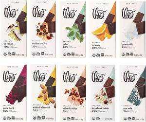 Chocolate Organic Milk + Dark Chocolate Classic Sampler Variety 10 Pack | Fair Trade, Chocolate Gift in Pakistan