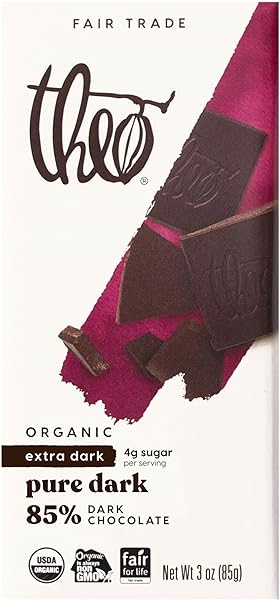 Chocolate Pure Organic Dark Chocolate Bar 85% Cacao, 12 Pack | Vegan, Fair Trade in Pakistan