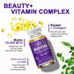 Collagen Biotin Supplement with Hyalurin&Keratin-Vitamins for Hair Growth- Women & Men-B1B2 B3B6B12 -Nails&Skin-Multi-Vitamins