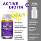 Collagen Biotin Supplement with Hyalurin&Keratin-Vitamins for Hair Growth- Women & Men-B1B2 B3B6B12 -Nails&Skin-Multi-Vitamins