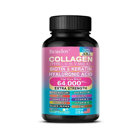 Collagen Capsules Biotin Keratin Skin Care Product Booster Anti Aging Whitening Skin Nail and Hair Care Supplement