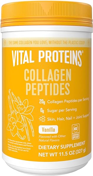 Collagen Peptides Powder, Helps Support Healthy Hair, Skin, Nails, Bones and Joints - Vanilla 11.5 oz in Pakistan